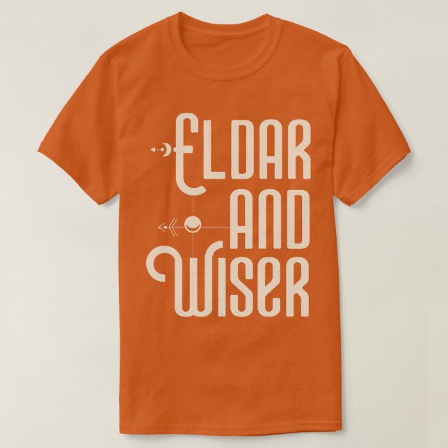 Camiseta Eldar y Wiser divertidos juegos de azar (Diseño del anverso)