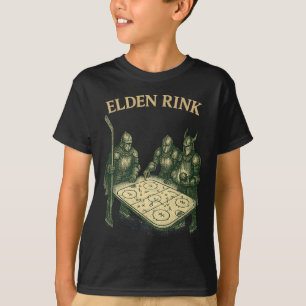Camiseta Elden Rink Divertido Caballero de Hockey Parodia F