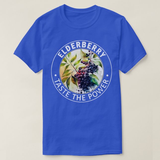 Camiseta Elderberry degusta el poder de los Elderberries (Diseño del anverso)