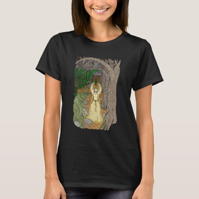 Camiseta Eldritch Mistress (Fairy Lady in Woods) (Anverso)