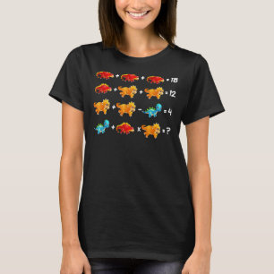 Camiseta Ele, Profesor De Matemáticas De Dinosaurio Orden D