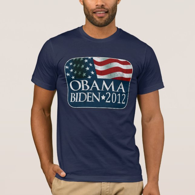 Camiseta Elección 2012 de Obama Biden apenada (Anverso)