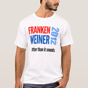 Camiseta Elección 2012 del Al Franken/de Tony Weiner