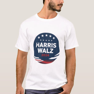 Camiseta Elección de botón retro para demócratas Harris Wal