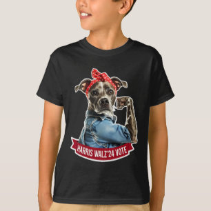 Camiseta Elección de Dog Lady Kamala Harris Tim Walz