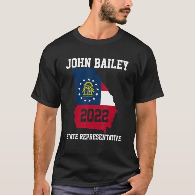 Camiseta Elección de John Bailey para Representante del Est (Anverso)