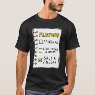 Camiseta Elección De La Mejor Sal Y Vinagre De Sabor
