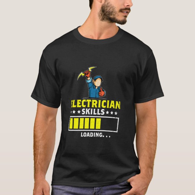 Camiseta Elección de trabajador eléctrico de carga de habil (Anverso)