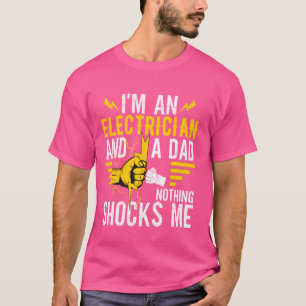 Camiseta Elección divertida de ingeniería eléctrica de papá