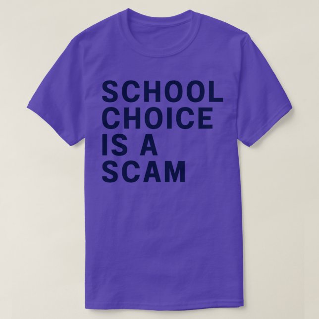 Camiseta elección escolar es un fraude (Diseño del anverso)