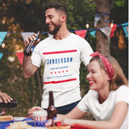 Camiseta Elección política de Red White Blue