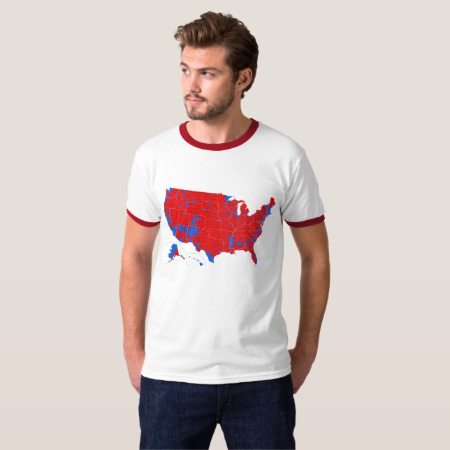 Camiseta Elección presidencial 2016 por el condado (Anverso completo)