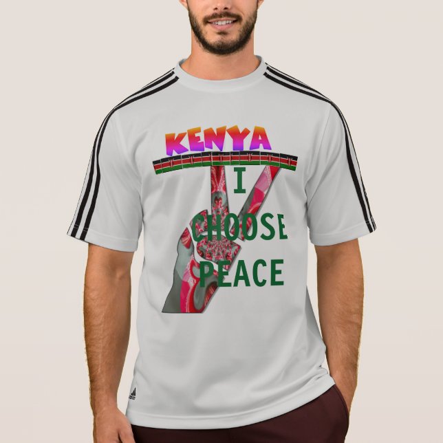 Camiseta Elección presidencial de Kenia elijo paz (Anverso)