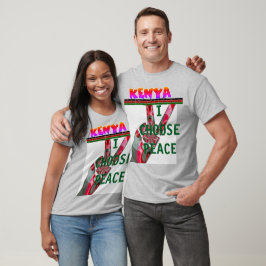 Camiseta Elección presidencial de Kenia elijo paz