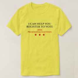 Camiseta Elección presidencial | PUEDO AYUDARTE A REGISTRAR