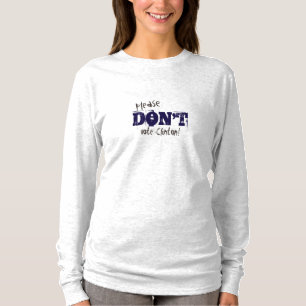 Camiseta Elecciones 2016 no voten personalizable Clinton