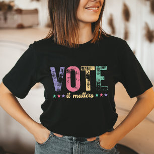 Camiseta Elecciones de 2024 Democracia Retro Votar importa