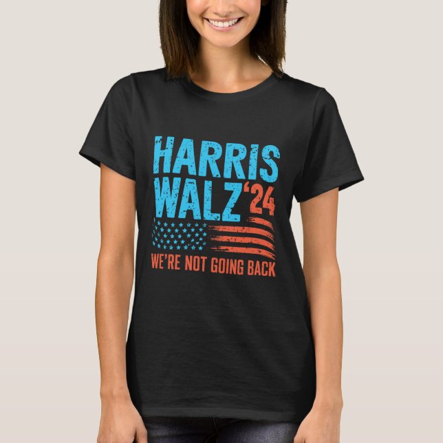 Camiseta Elecciones de 2024 Kamala Harris Tim Waltz 2024 (Anverso)