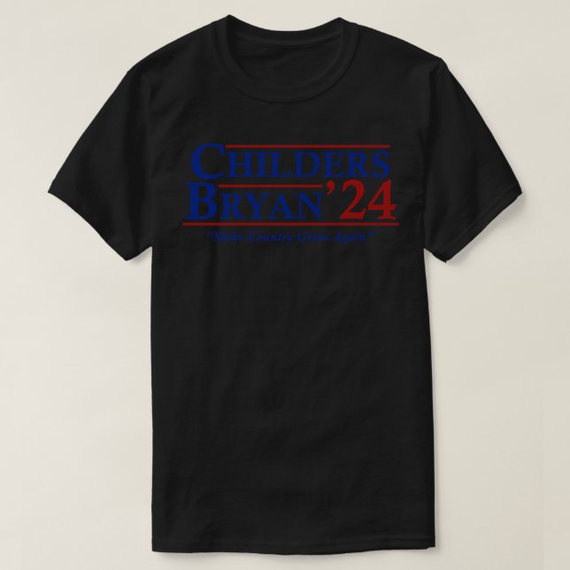 Camiseta Elecciones de Childers Bryan 2024 (Diseño del anverso)