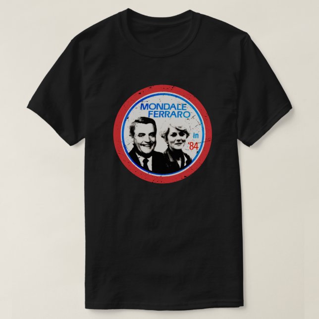 Camiseta Elecciones de época de Walter Mondale Geraldine Fe (Diseño del anverso)