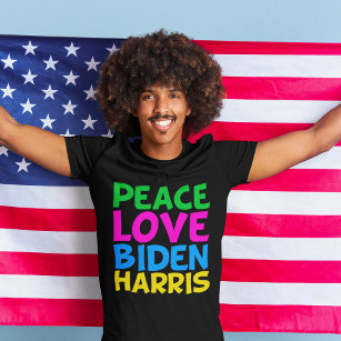 Camiseta Elecciones de Peace Love Biden Harris 2024