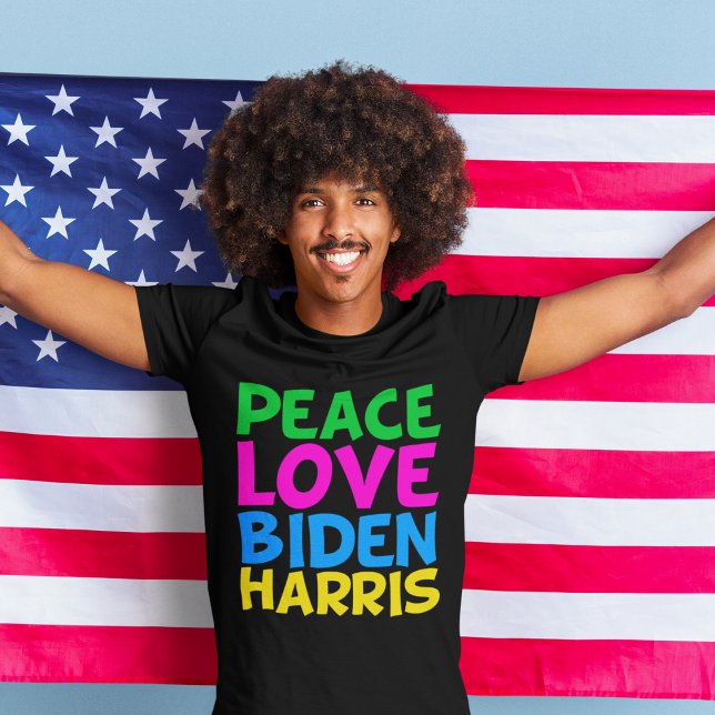 Camiseta Elecciones de Peace Love Biden Harris 2024 (Subido por el creador)