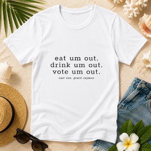 Camiseta Elecciones Divertidas Votación Minimalista Persona