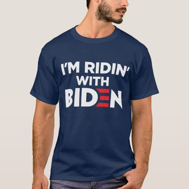 Camiseta Elecciones Joe Biden 2024 Estoy en Biden (Anverso)
