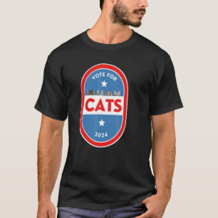 Camiseta Elecciones Políticas Gatos Lindos Animales Parodia