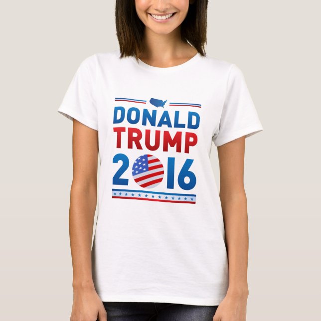 Camiseta Elecciones presidenciales de DONALD TRUMP 2016 (Anverso)