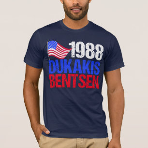 Camiseta Elecciones Retro de Dukakis Bentsen 1988