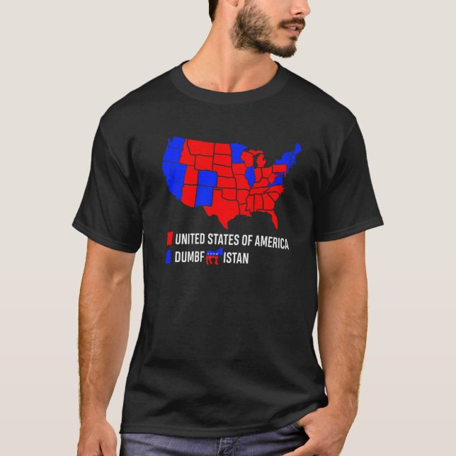 Camiseta Election Map United States Of America (Anverso)
