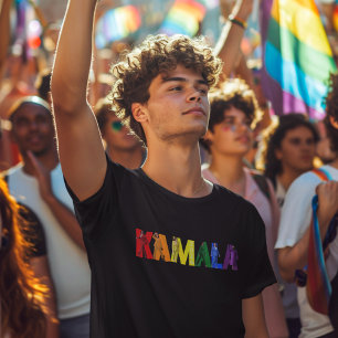 Camiseta electoral de 2024 con bandera del orgullo