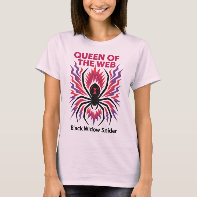 Camiseta Electric Black Widow Spider (Anverso)