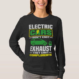 Camiseta Electric Cars emit compliments Battery Electric Ve