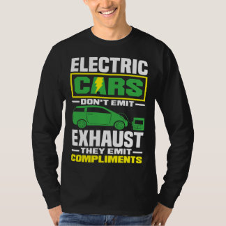 Camiseta Electric Cars emit compliments Battery Electric Ve