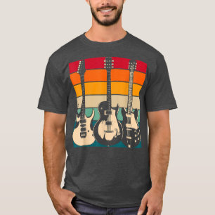 Camiseta Electric Guitar Player Guitarist Rock Musician Ret