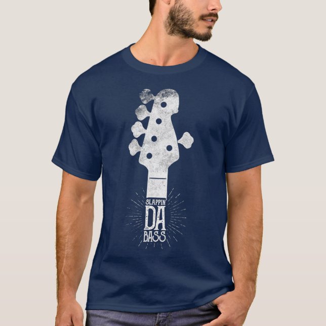 Camiseta Electric Guitar Slappin Da Bass Player (Anverso)