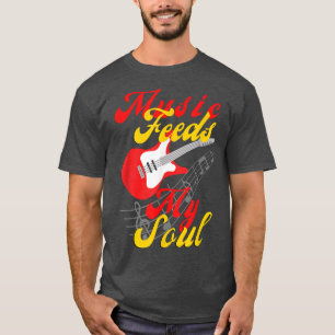 Camiseta Electric Guitar tshirt,Music Is My Life,Guitarist