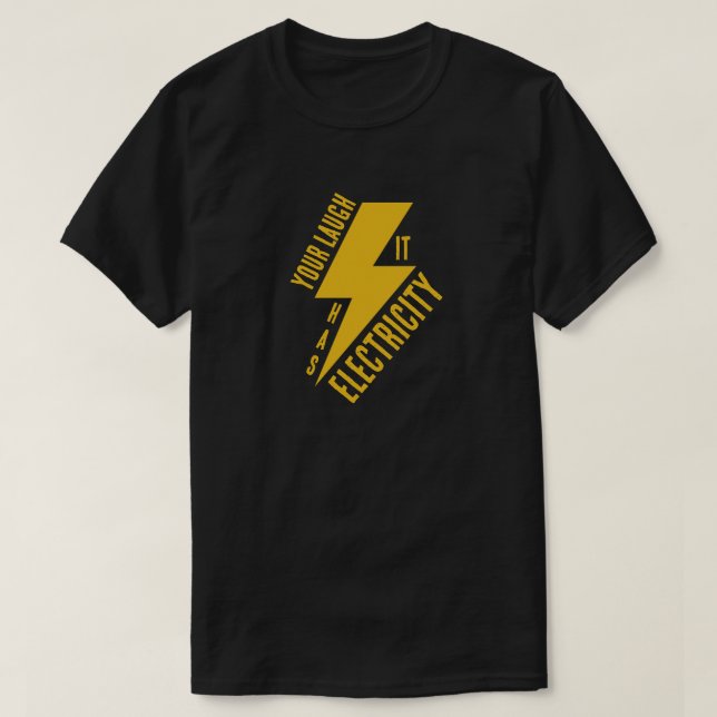 Camiseta Electric Laugh Lightning Bolt Art (Diseño del anverso)