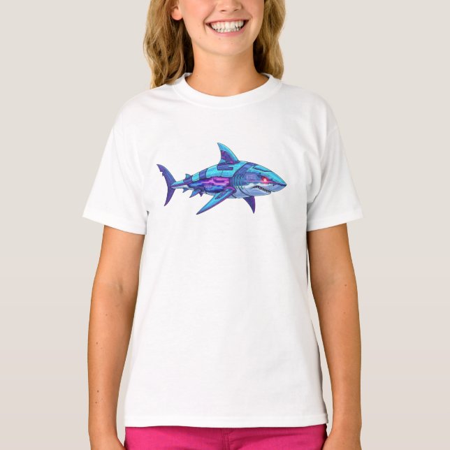 Camiseta Electric Shark (Anverso)