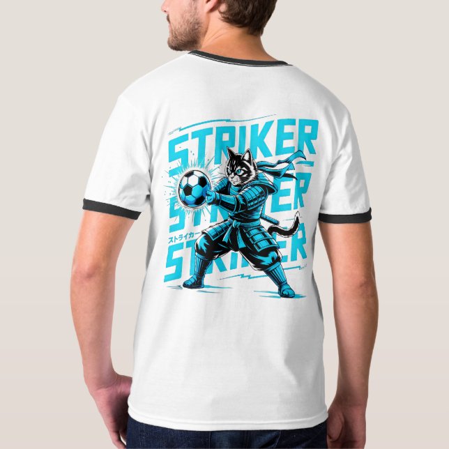 Camiseta Electric Striker Samurai Cat - For Athletes (Reverso)
