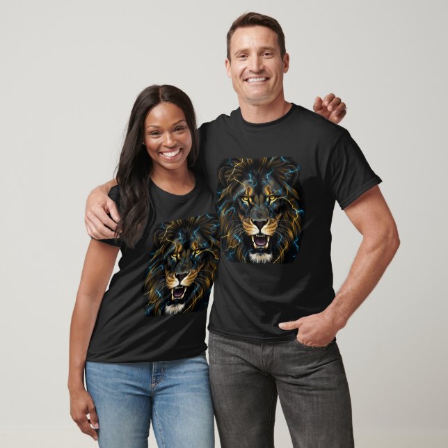 Camiseta Electric Thunder Lion T-Shirt (Unisexo)