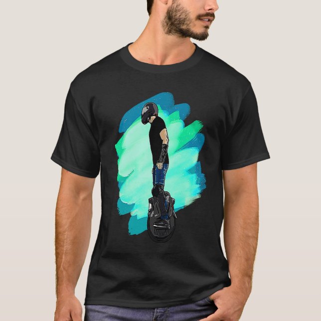 Camiseta Electric Unicycle Stunt Biker (Anverso)