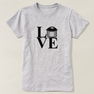 Camiseta eléctrica del AMOR de la olla de presió