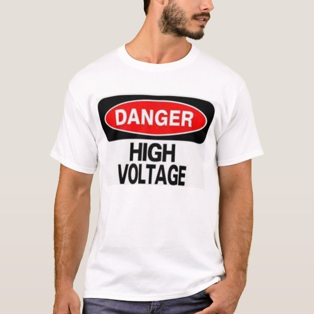 CAMISETA ELÉCTRICA DEL ELECTRICISTA DE ALTO (Anverso)