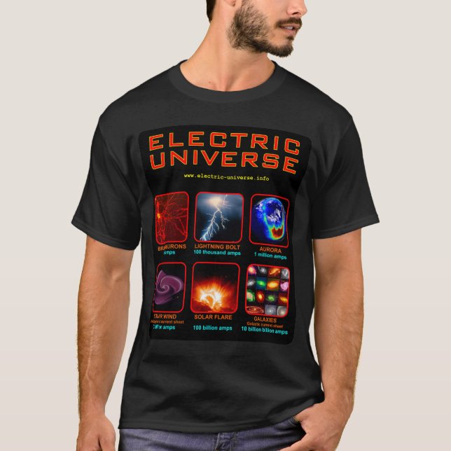 Camiseta eléctrica del universo (Anverso)