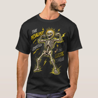 Camiseta Electrical Technician Skeleton Flexing
