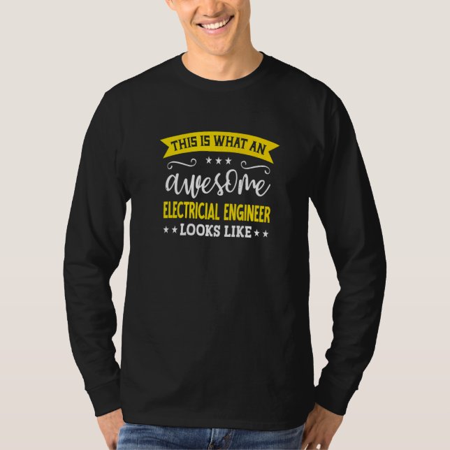 Camiseta Electricial Engineer Job Title Employee Electricia (Anverso)