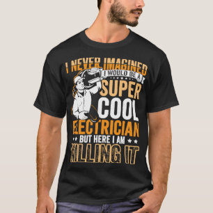 Camiseta Electrician Dad Appartal eléctrico para hombres